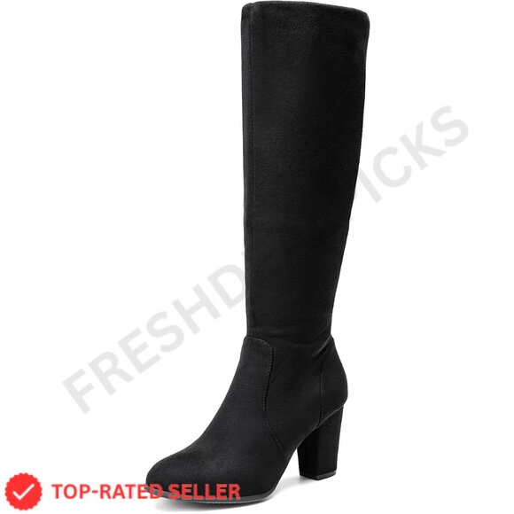DREAM PAIRS Shoes - Brand New DREAM PAIRS Boots 7.5 Black Chunky Heel